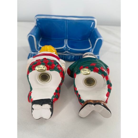 Christmas Salt & Pepper Set by Boston Warehouse Holiday Neighbors - Picture 5 of 9